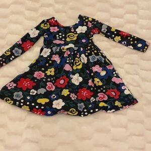 Hannah Anderson dress black with colorful flowers